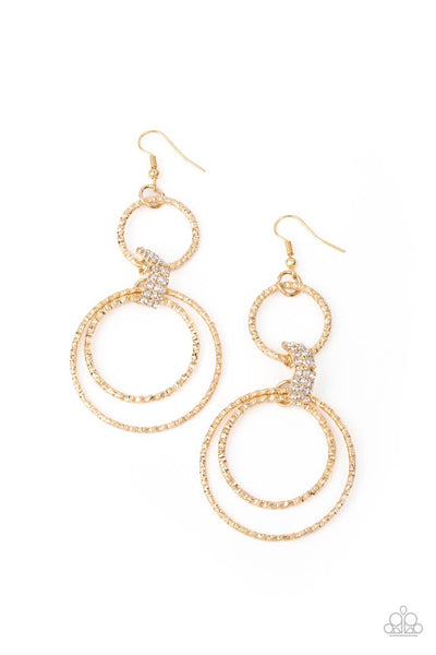 Paparazzi Earring -  Getting Hitched - Gold
