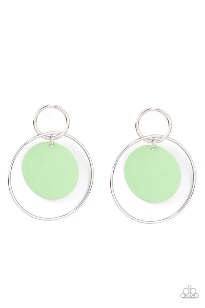 Paparazzi Earring - POP, Look, and Listen - Green