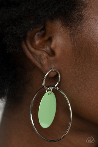 Paparazzi Earring - POP, Look, and Listen - Green