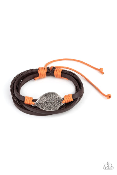 Paparazzi Bracelet - FROND and Center - Orange Urban