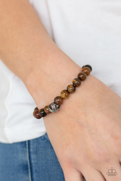 Paparazzi Bracelet - ZEN Commandments - Brown