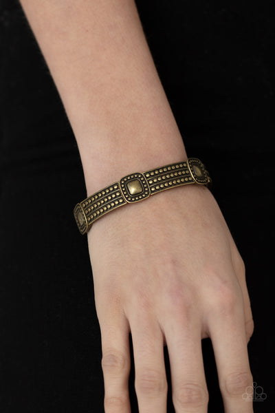 Paparazzi Bracelet - Rustic Redux - Brass