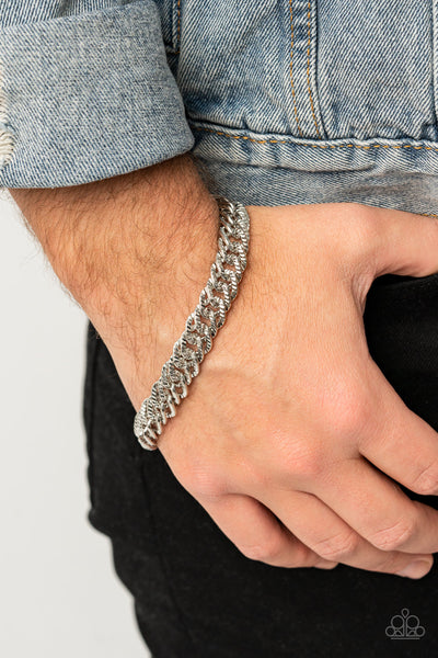 Paparazzi Bracelet - On The Up and UPPERCUT - Silver Urban