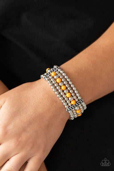Paparazzi Bracelet - Gloss Over The Details - Orange