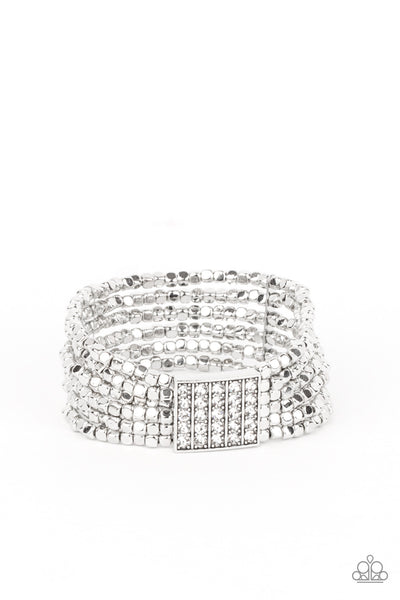 Paparazzi Bracelet - Star-Studded Showcase - White