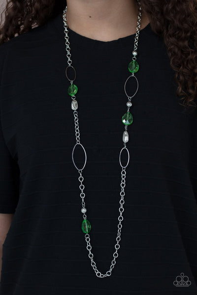 Paparazzi Necklace - SHEER As Fate - Green