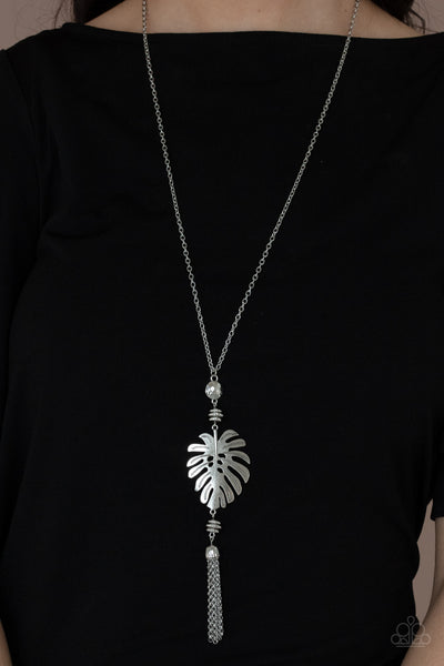 Paparazzi Necklace - Paparazzi Necklace - Palm Promenade - Silver