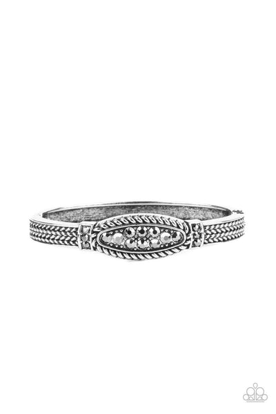 Paparazzi Bracelet - Locked in Luster -  Silver