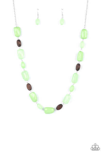 Paparazzi Necklace - Meadow Escape - Green