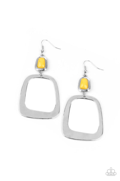 Paparazzi Earring - Material Girl Mod - Yellow