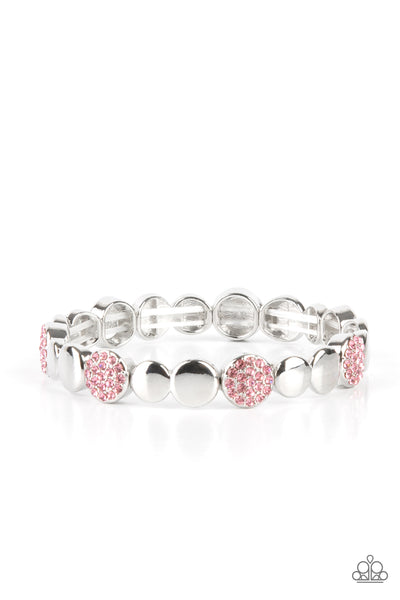 Paparazzi Bracelet - Dimensional Dazzle - Pink