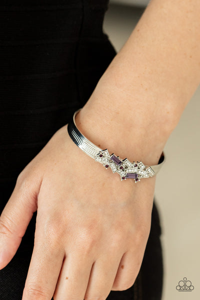 Paparazzi Bracelet - A Chic Clique - Purple