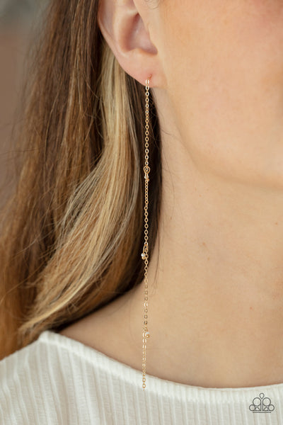 Paparazzi Earring - Dauntlessly Dainty - Gold