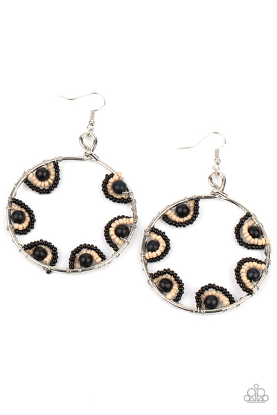 Paparazzi Earring - The Rim - Black