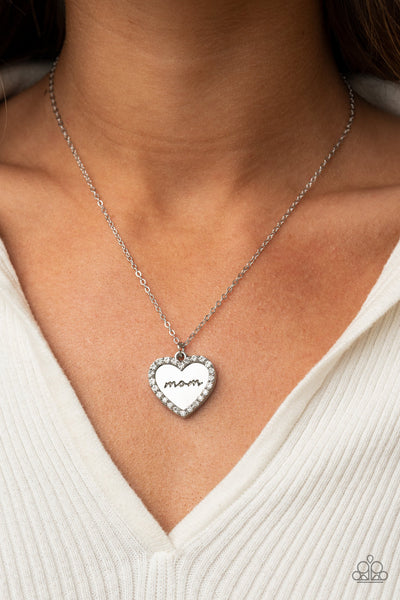Paparazzi Necklace - The Real Boss - White