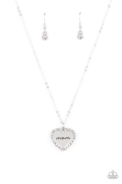 Paparazzi Necklace - The Real Boss - White
