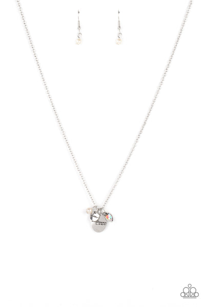 Paparazzi Necklace - Super Mom - White