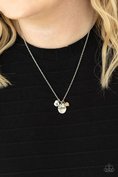 Paparazzi Necklace - Super Mom - White