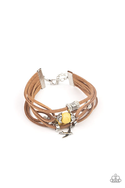 Paparazzi Bracelet - Canyon Flight - Yellow