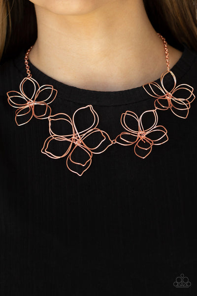 Paparazzi Necklace - Flower Garden Fashionista - Copper