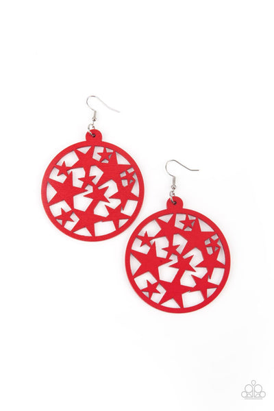 Paparazzi Earring - Cosmic Paradise - Red