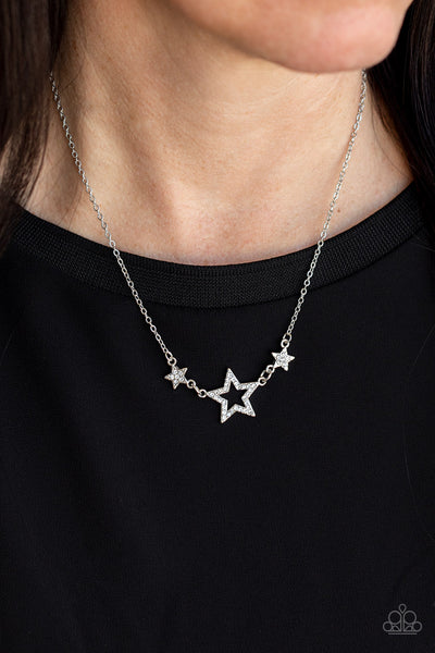 Paparazzi Necklace - United We Sparkle - White
