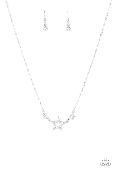 Paparazzi Necklace - United We Sparkle - White