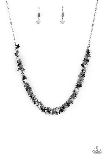 Paparazzi Necklace - Starry Anthem - Black Choker