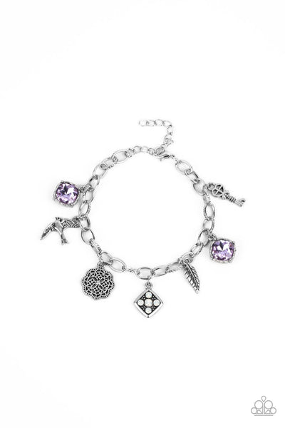 Paparazzi Bracelet - Fancifully Flighty - Purple