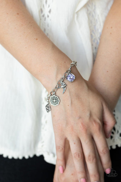 Paparazzi Bracelet - Fancifully Flighty - Purple