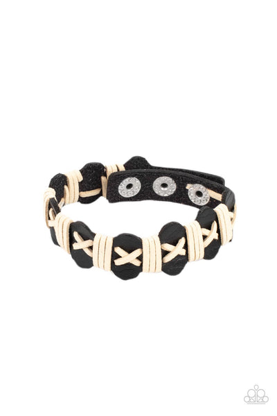 Paparazzi Bracelet - Macho Maverick - Black Urban