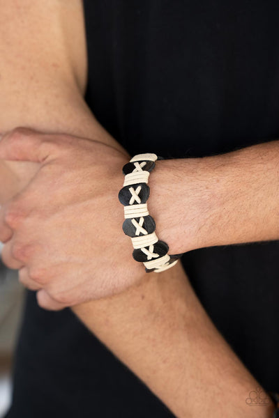 Paparazzi Bracelet - Macho Maverick - Black Urban