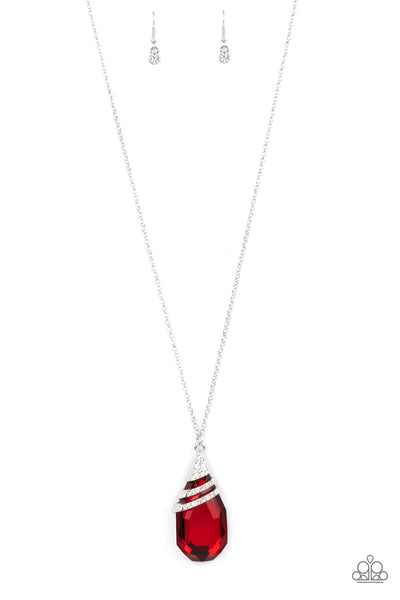 Paparazzi Necklace - Demandingly Diva - Red