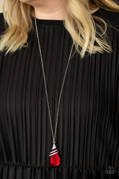 Paparazzi Necklace - Demandingly Diva - Red