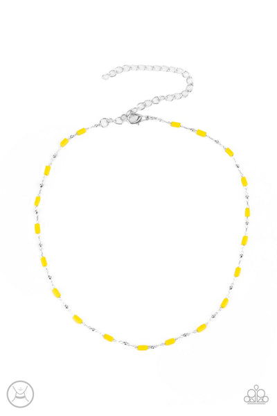 Paparazzi Necklace - Urban Expo - Yellow Choker