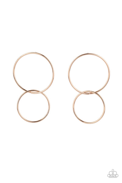 Paparazzi Earring - City Simplicity - Gold