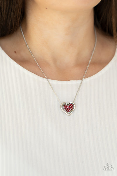 Paparazzi Necklace - Game, Set, Matchmaker - Red