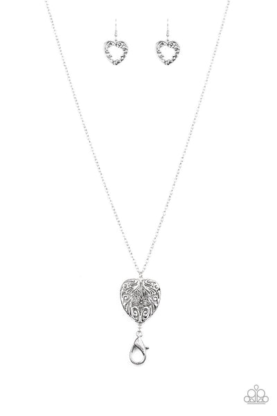 Paparazzi Lanyard - Garden Lovers - Silver