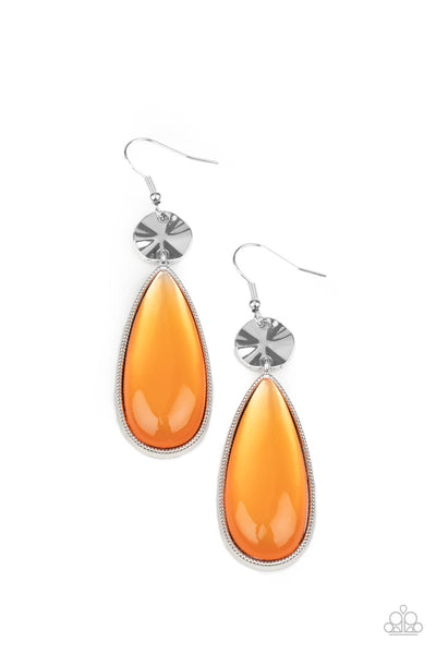 Paparazzi Earring - Jaw-Dropping Drama - Orange