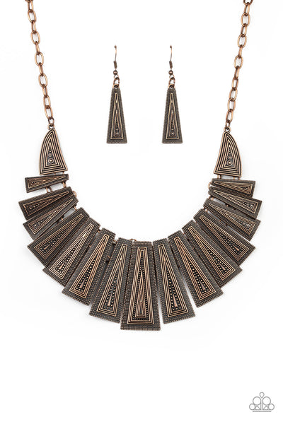 Paparazzi Necklace - Metro Mane - Copper
