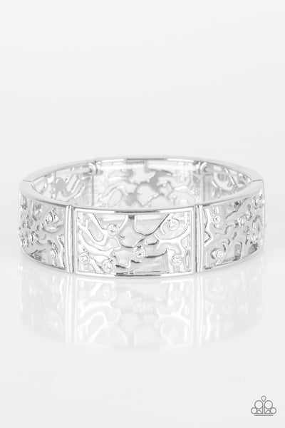 Paparazzi Bracelet - Yours and Vine - White