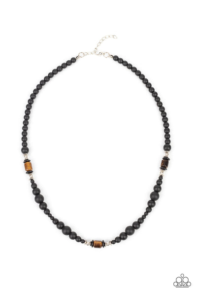 Paparazzi Necklace - Stone Synchrony - Brown