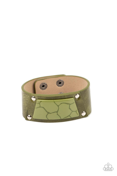 Paparazzi Bracelet - Geo Glamper - Green