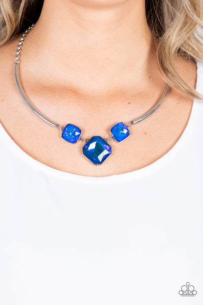 Paparazzi Necklace - Divine IRIDESCENCE - Blue