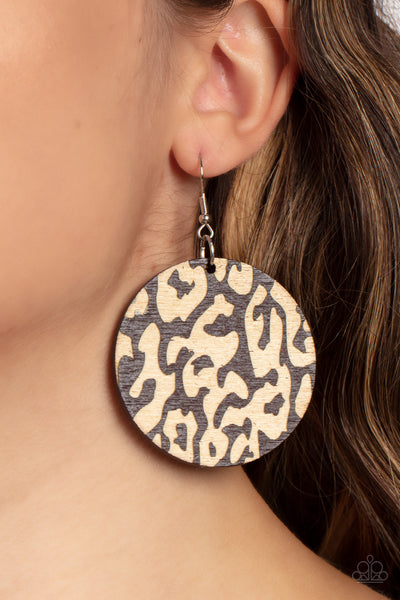 Paparazzi Earring - Catwalk Safari - Brown