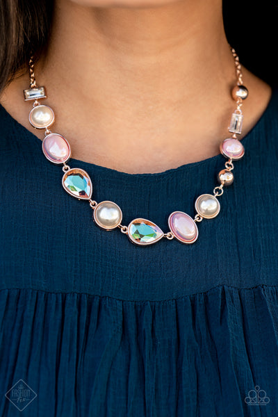 Paparazzi Necklace - Nautical Nirvana - Rose Gold