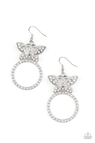 Paparazzi Earring - Paradise Found - White