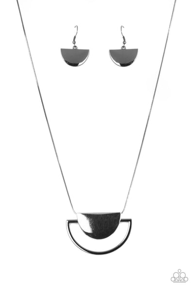 Paparazzi Necklace - Lunar Phases - Black