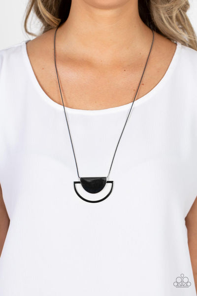 Paparazzi Necklace - Lunar Phases - Black