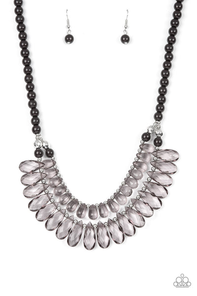 Paparazzi Necklace - All Across the GLOBETROTTER - Black